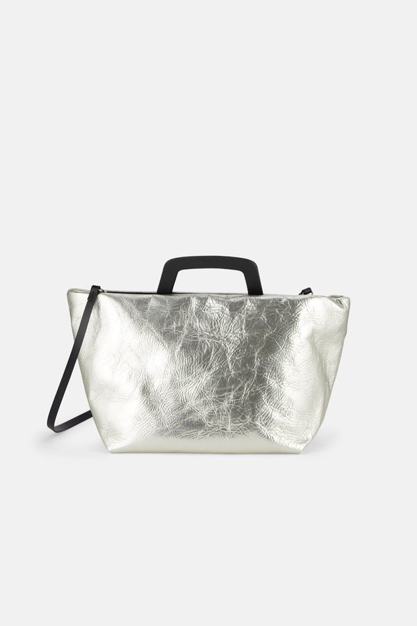 Borsa in pelle laminata