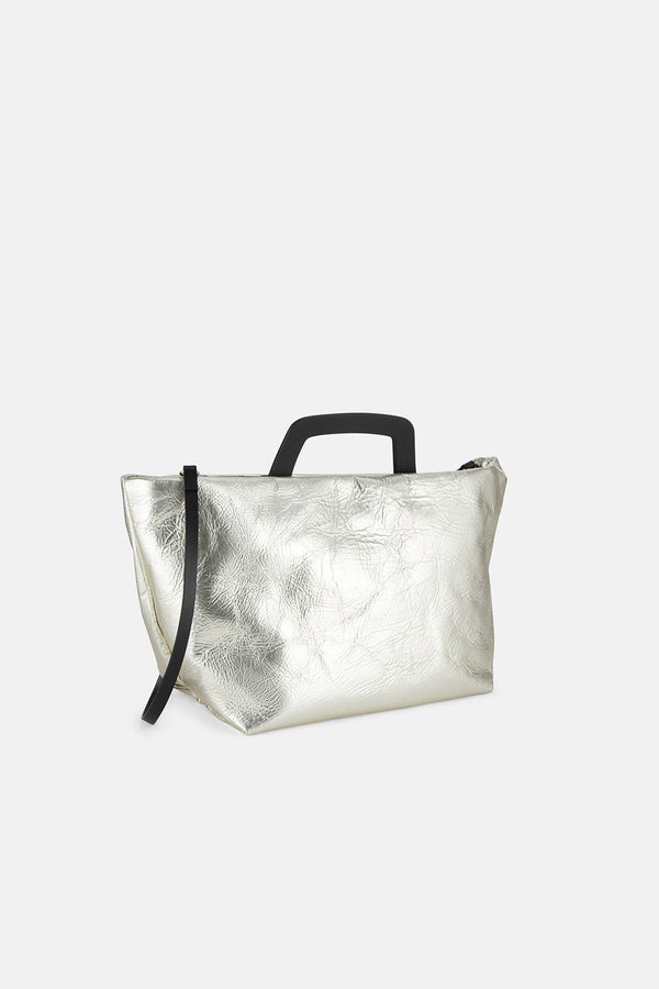 Borsa in pelle laminata