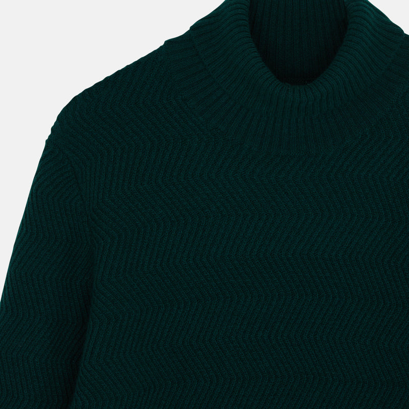 Pattern Turtle Neck