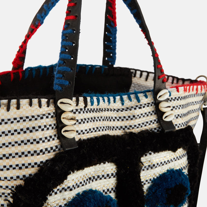 Borsa a mano in materiale riciclato