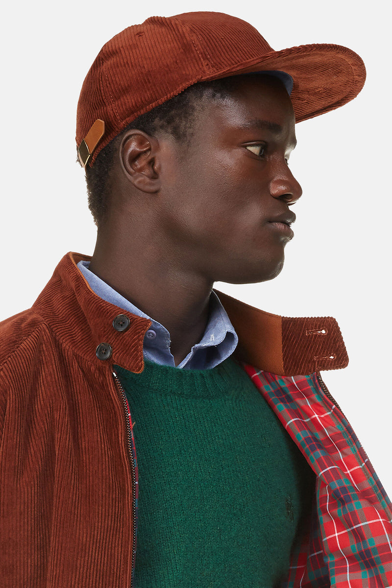 Cappellino Baseball In Corduroy