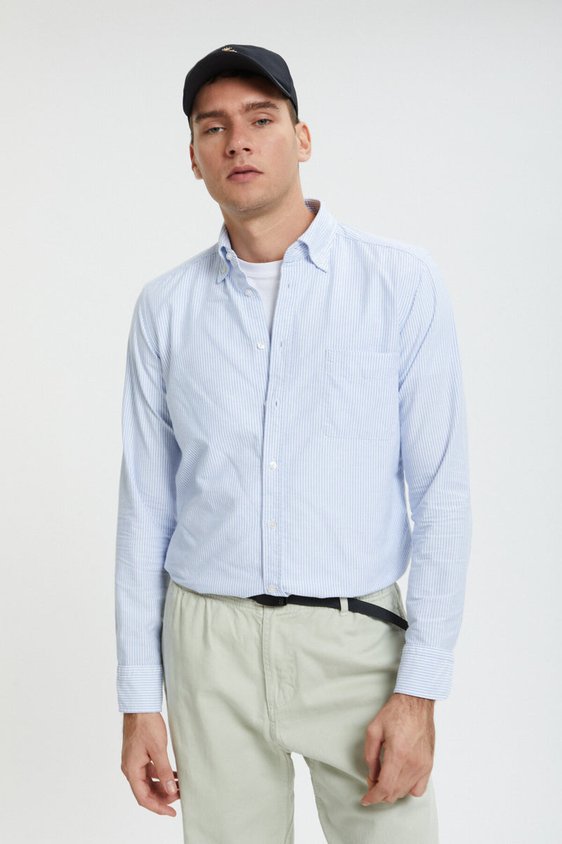 Camicia Bradford In Tessuto Oxford A Righe