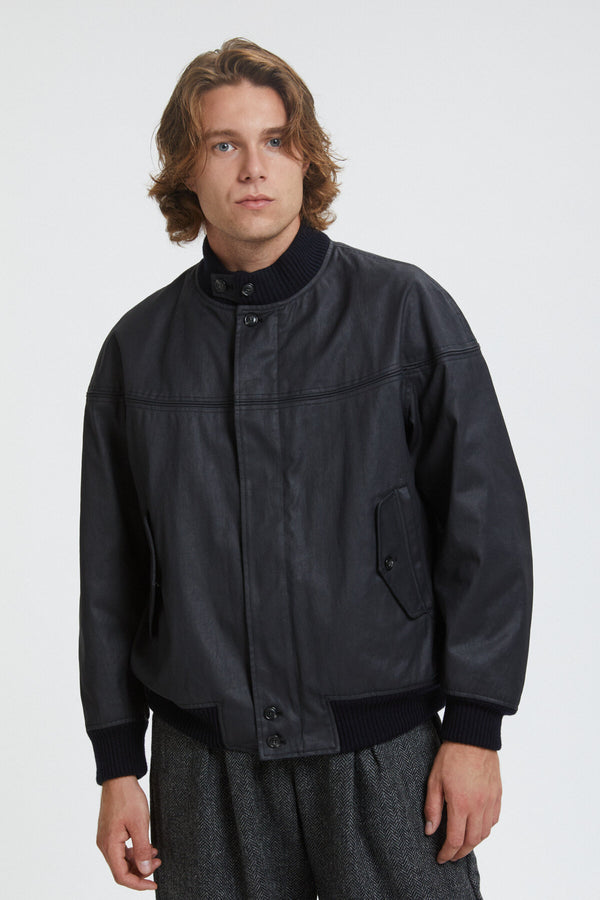 Four Climes Cotton PU Derby Jacket