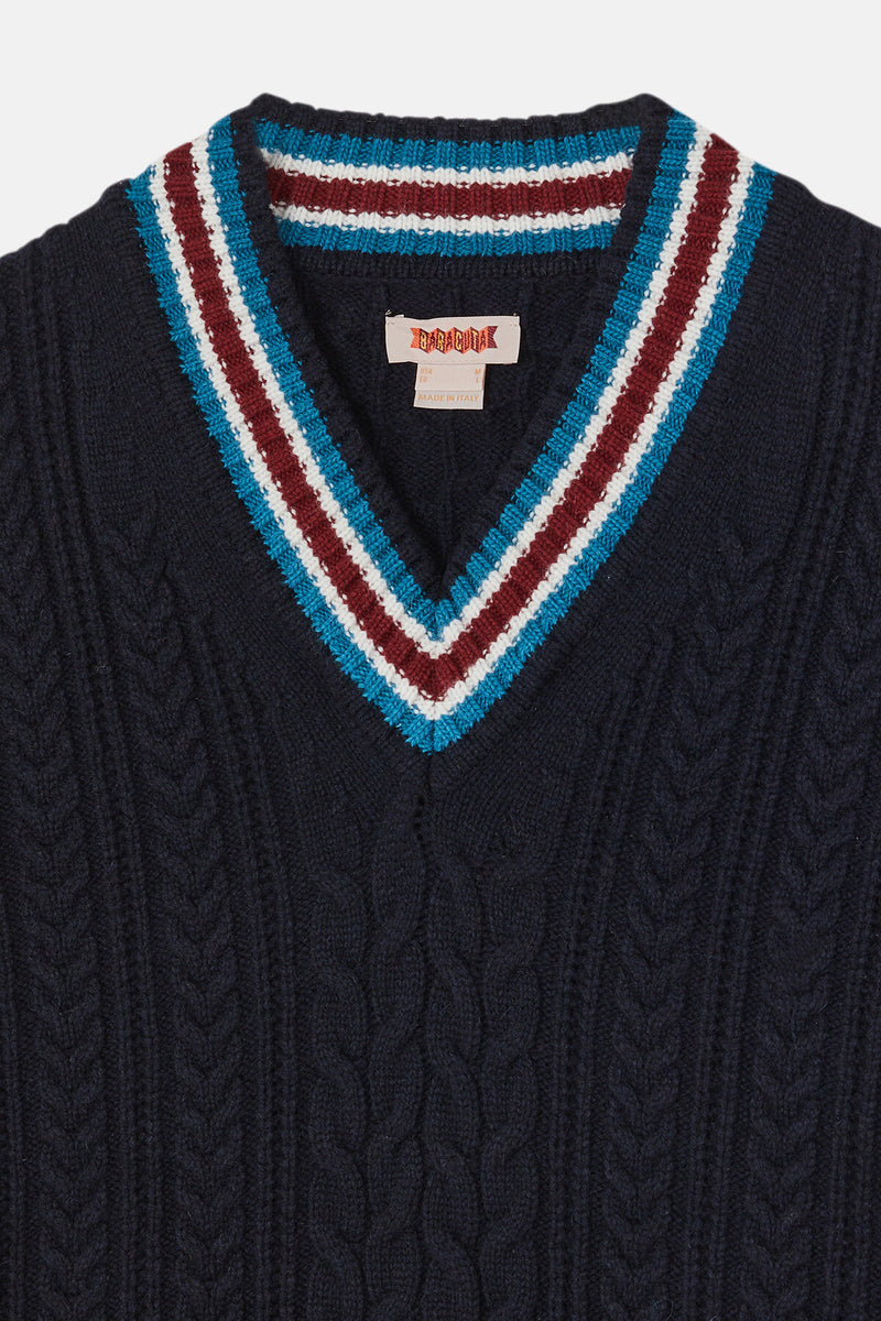 Premium Cable V Neck