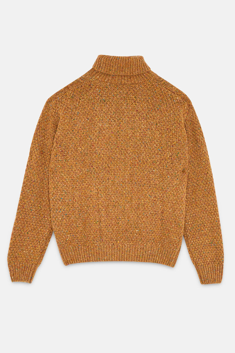 Maglione a collo alto Aran