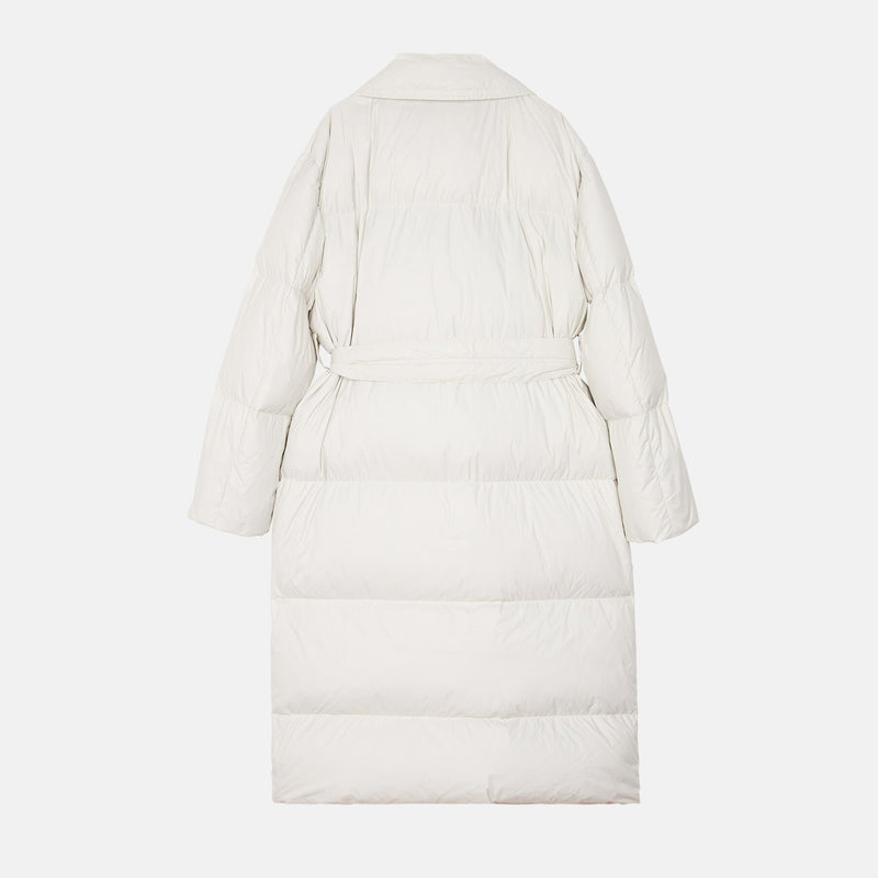 Double-breasted down jacket