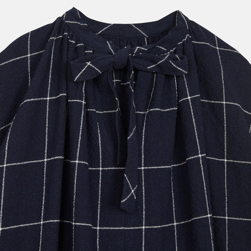 Abito oversized a quadri