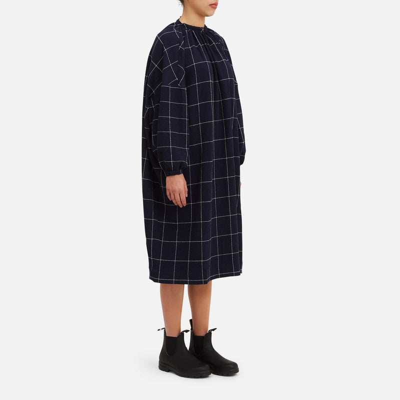 Abito oversized a quadri