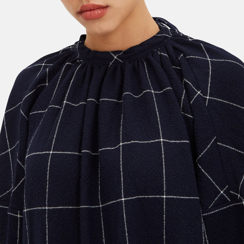 Abito oversized a quadri