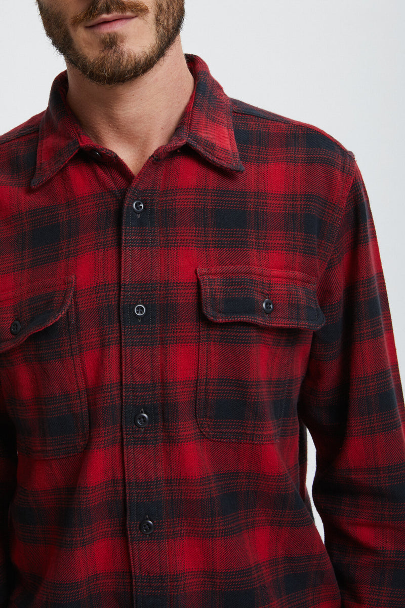 VINTAGE FLANNEL WORK SHIRT