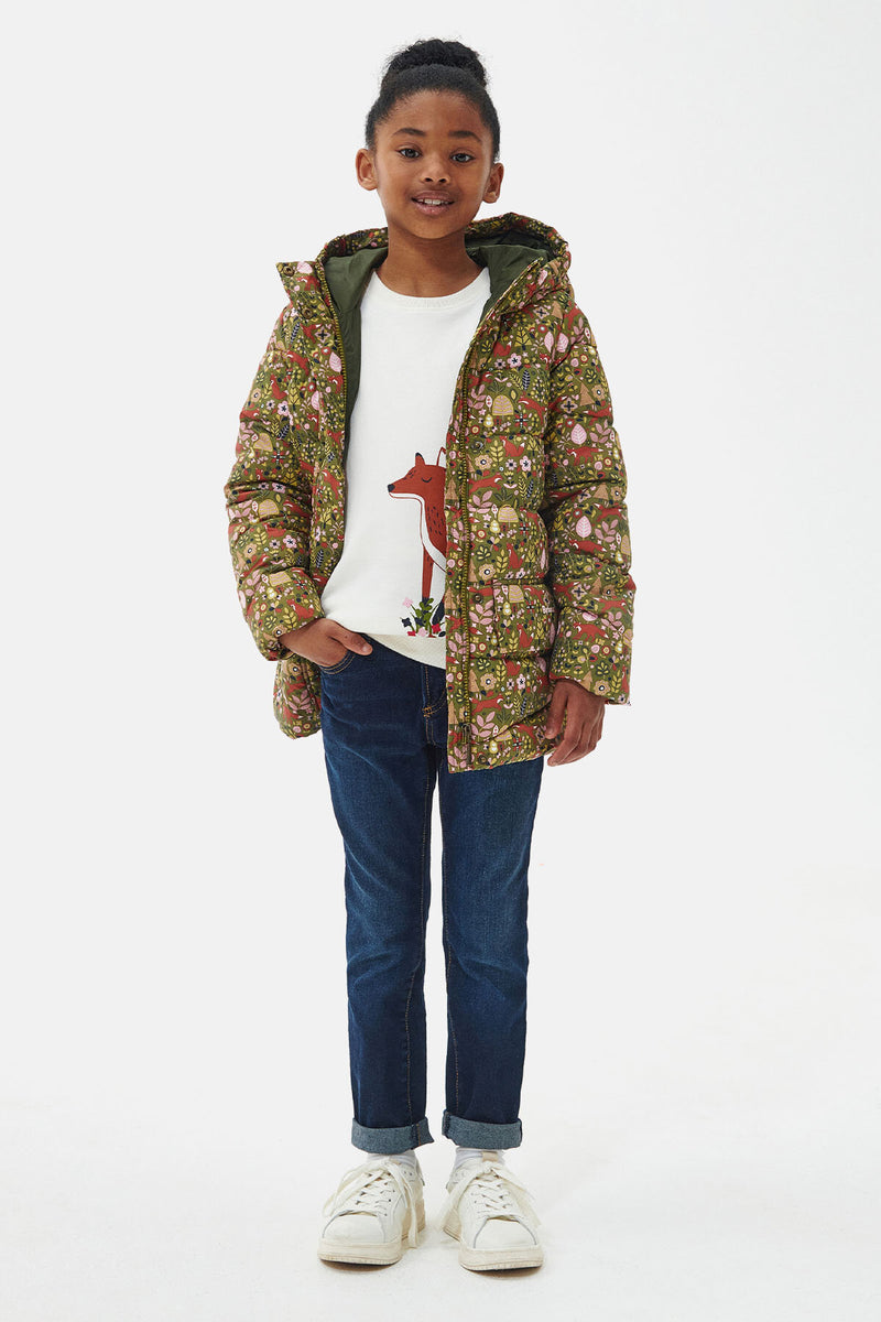 Girls' Bracken Printed Quilted Jacket