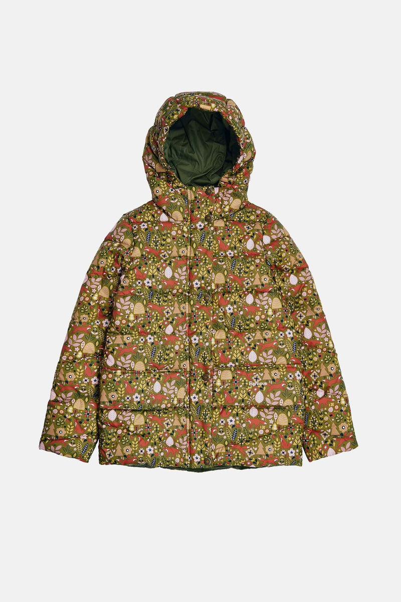 Girls' Bracken Printed Quilted Jacket