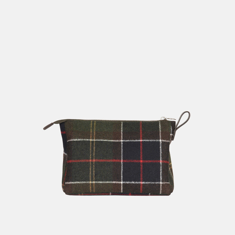 Beauty case in tartan