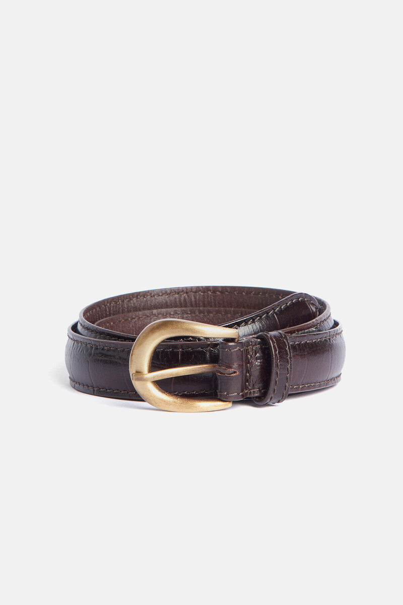 Faux Croc Belt