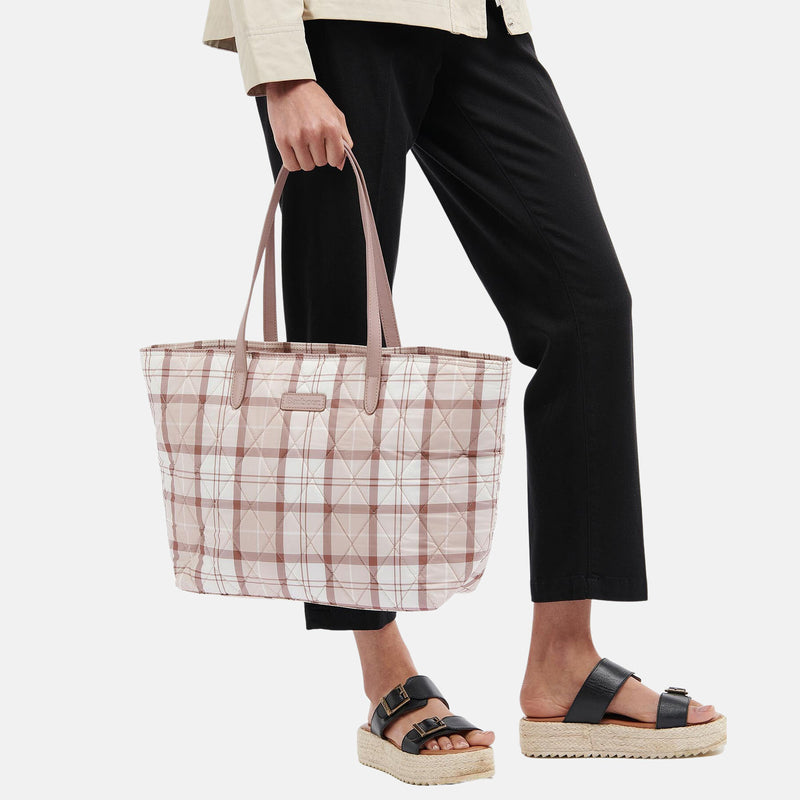 Tote Bag Wetherham trapuntata in Tartan