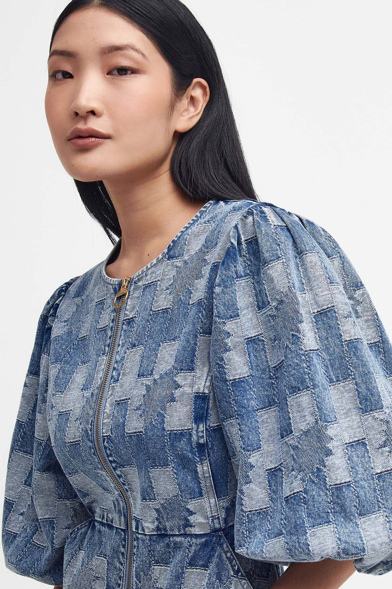 Abito Midi In Denim Bowhill Patchwork