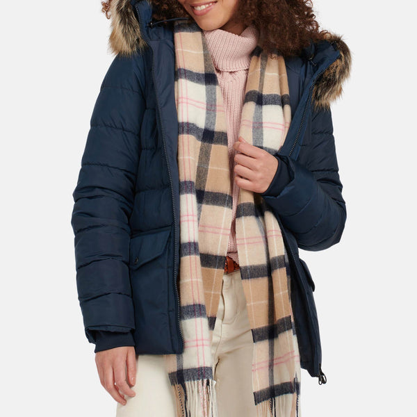 Wool and Cashmere Tartan Scarf