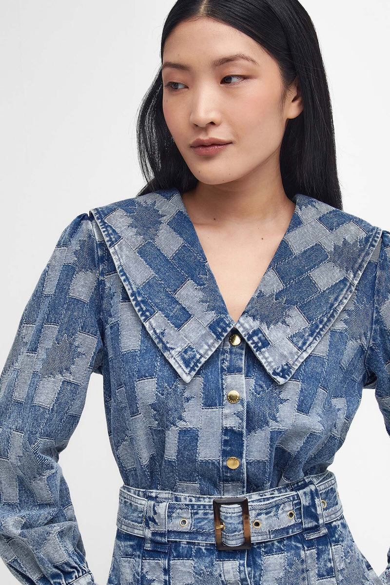 Camicia In Denim Bowhill Patchwork