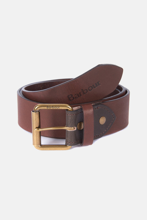 Barbour Contrast Leather Belt