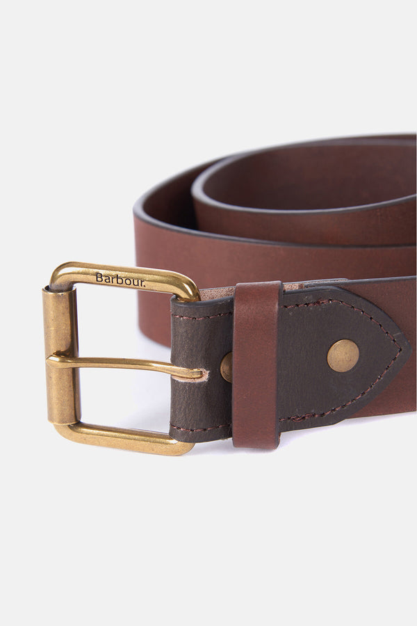 Barbour Contrast Leather Belt