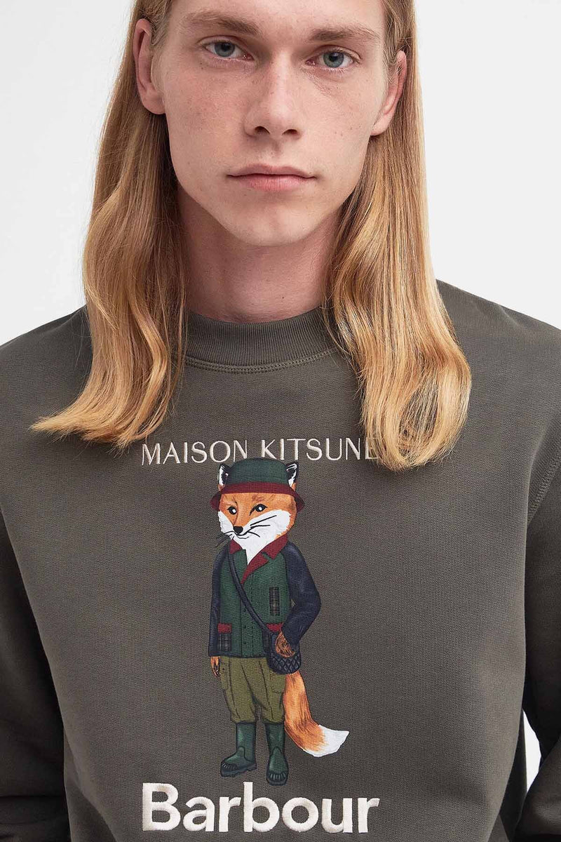 Barbour x Maison Kitsuné Beaufort Fox Sweatshirt