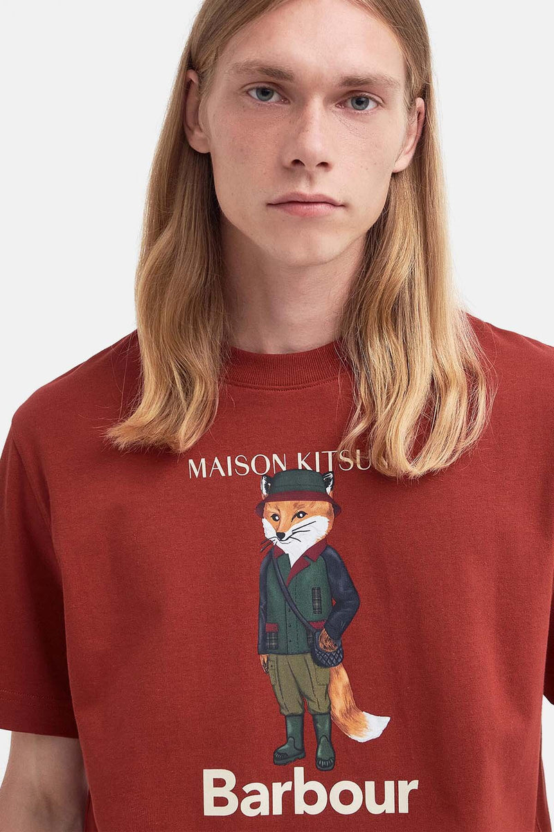 Barbour x Maison Kitsuné Beaufort Fox T-Shirt