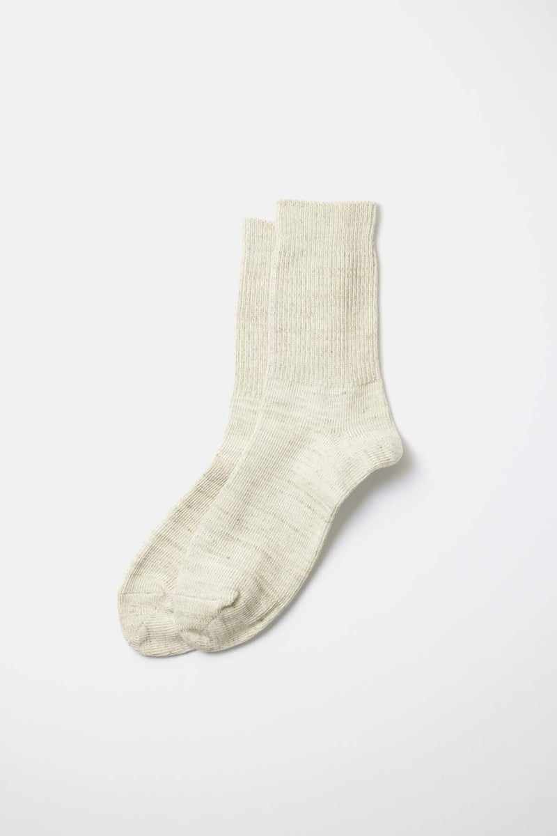 White Ribbed Socks