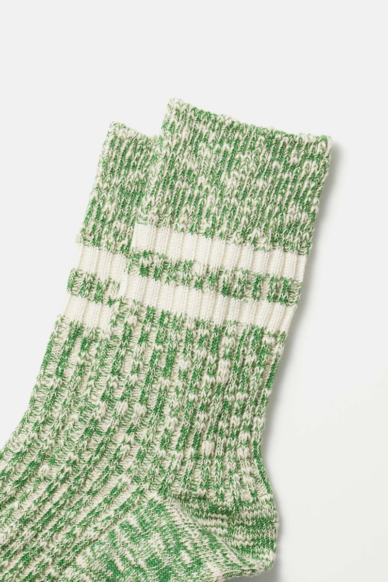 Green Ribbed Socks