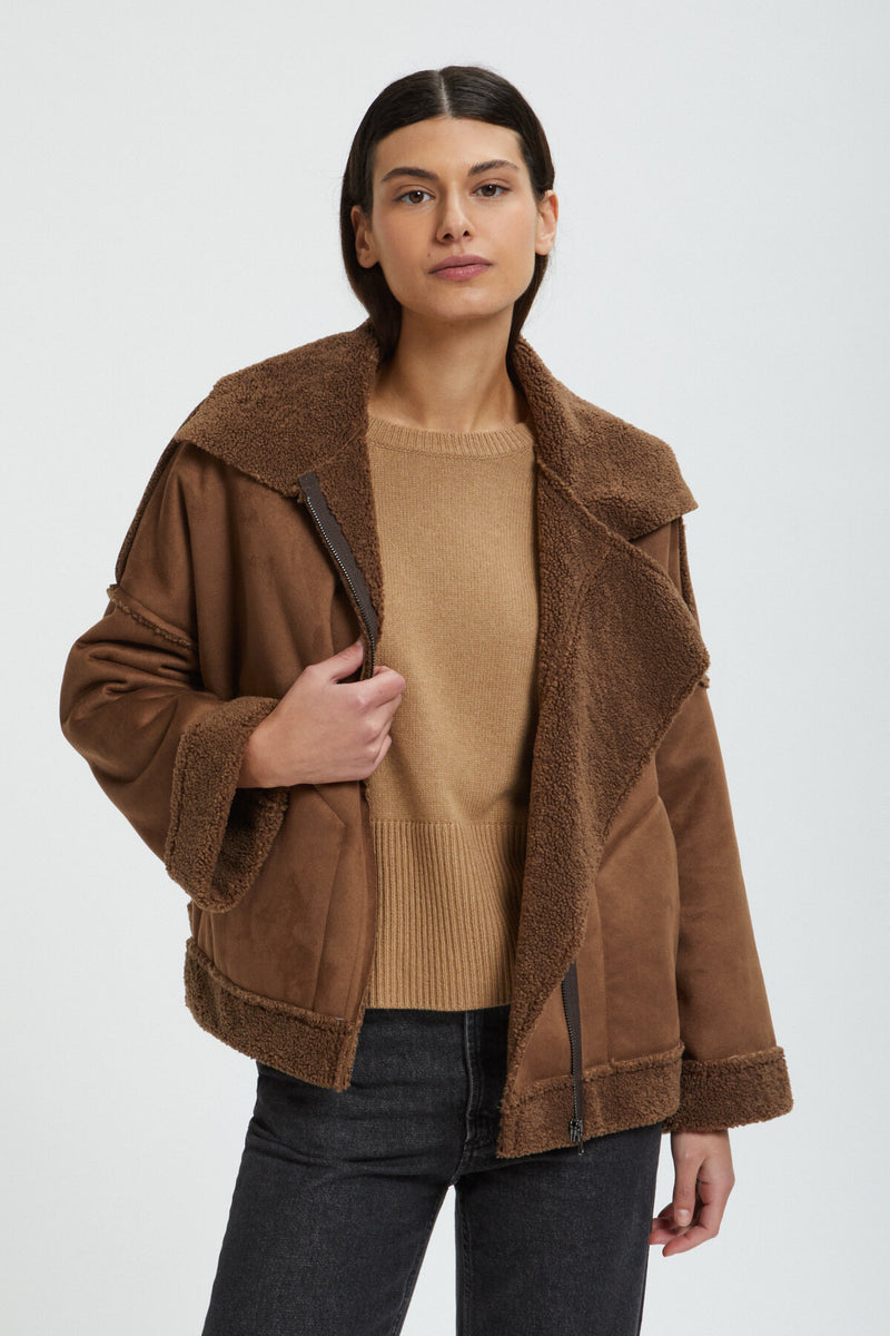 Eco-Shearaling Jacket