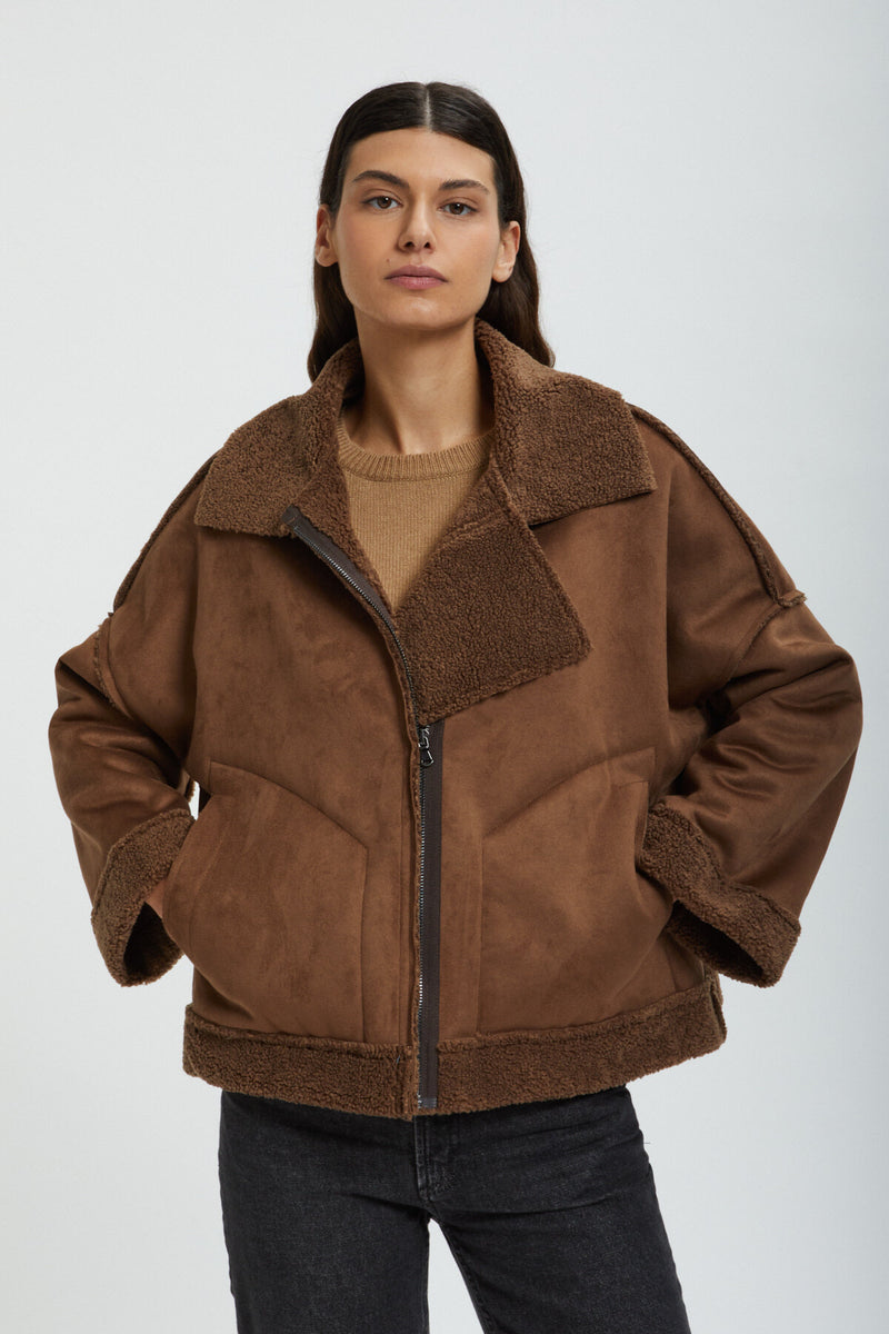 Eco-Shearaling Jacket