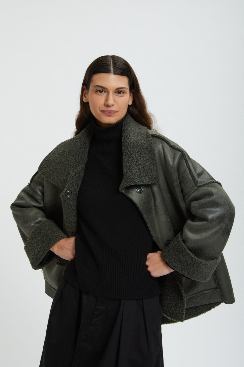 Reversible Eco Shearling Jacket