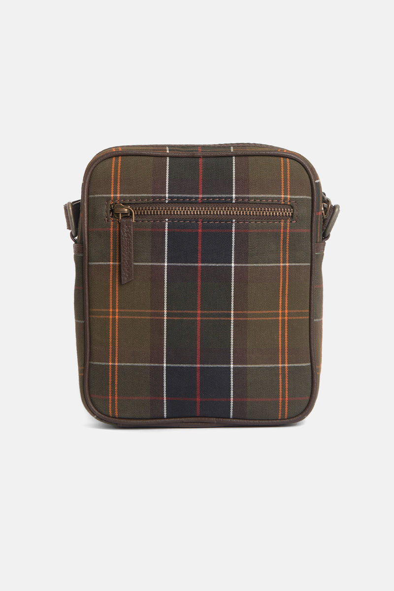 Tartan & Leather Cross Body Bag
