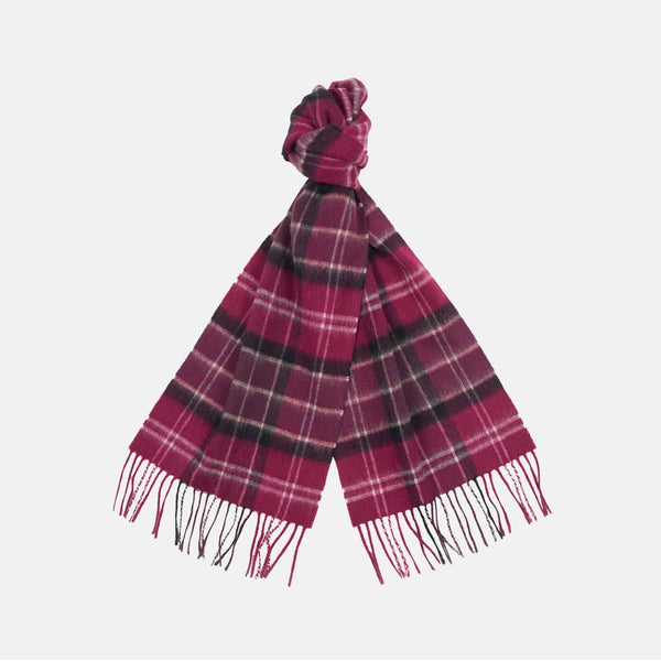 Sciarpa tartan in lana merino e cashmere