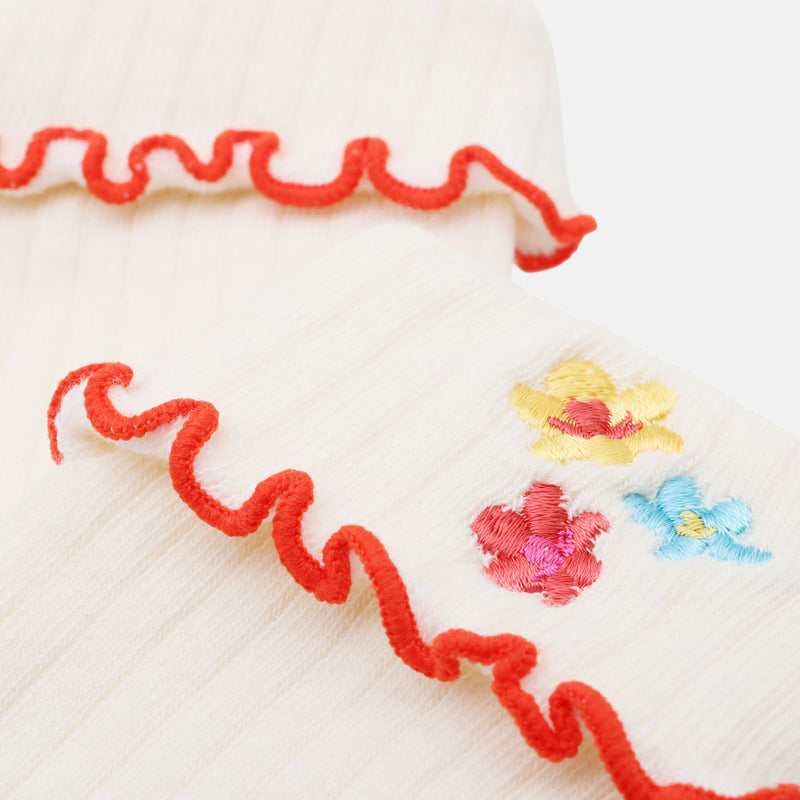 Calzini con orli arricciati